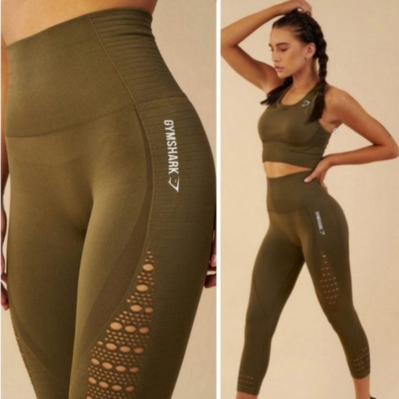 Gymshark Pants - Gymshark High Waist Leggings Cropped